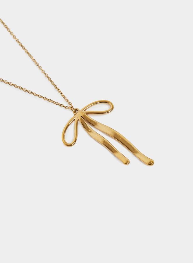 Styli Bow Pendant Necklace - Image 1